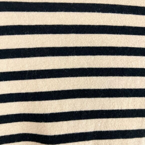 Madewell Women's XL Black Striped Scoop-Back Tee Short Sleeve Casual - Picture 4 of 7